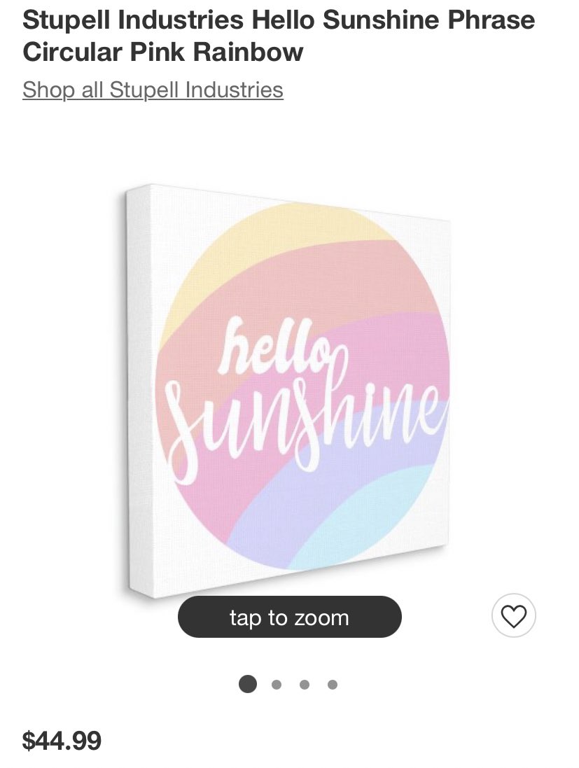  Hello Sunshine canvases from Target! Perfect for the nursery or playroom 