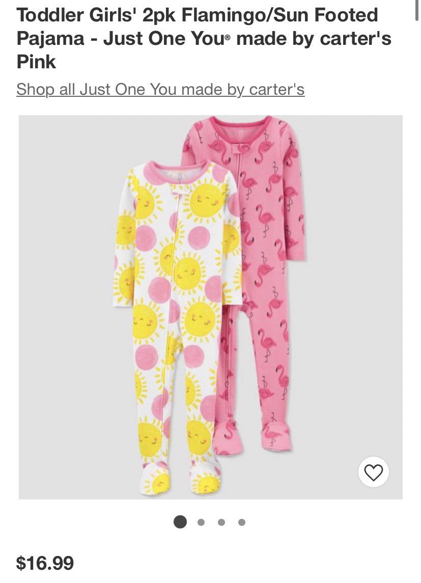  More sunshine pajamas! Available at Target in sizes 9m-5T.