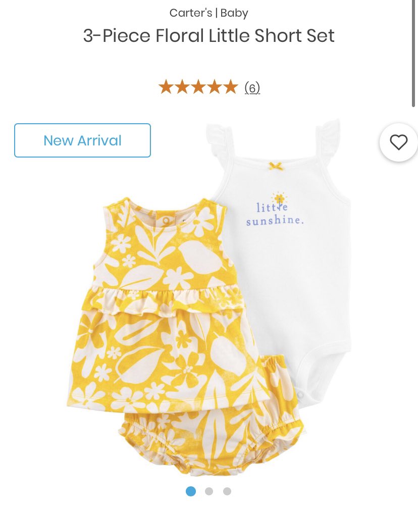  Little Sunshine 3 piece outfit from Carter’s.