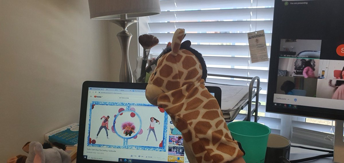 Mr.Giraffe loves to come to K4 to dance. He loves to show his moves. Fun Friday with these amazing kids! Happy Friday Peel Families! <a href="/PeelSchools/">Peel District School Board</a> <a href="/WPS_Wolves/">Worthington PS</a>