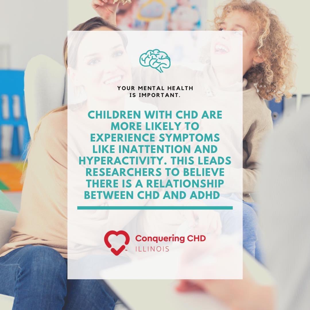 Does your heart warrior ever struggle with these symptoms? Source: onlinelibrary.wiley.com/doi/full/10.11… #conqueringchdinil #mentalhealth #ADHD #chdawareness #chd #april2021