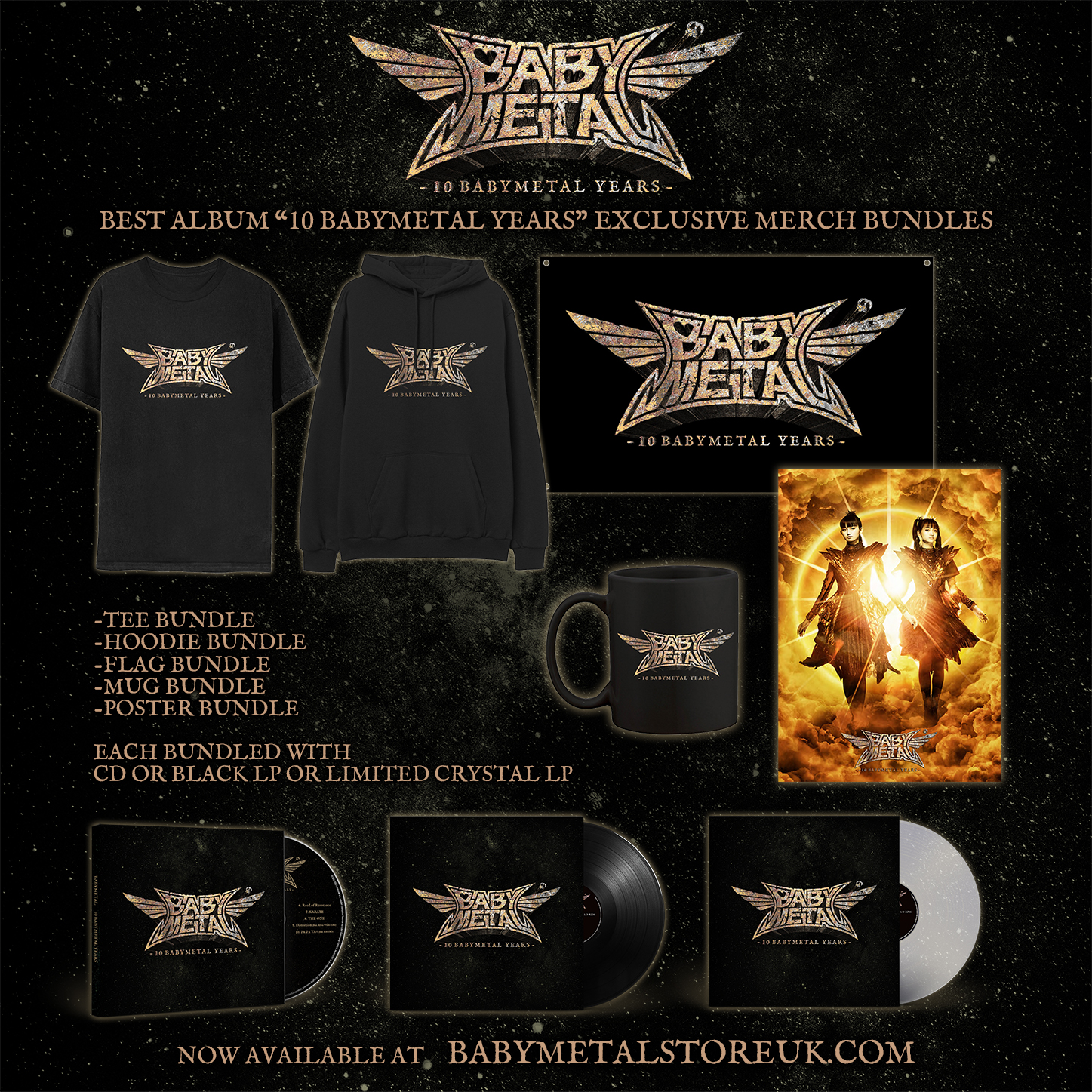 BABYMETAL on Twitter "Best Of album “10 BABYMETAL YEARS”, is now on