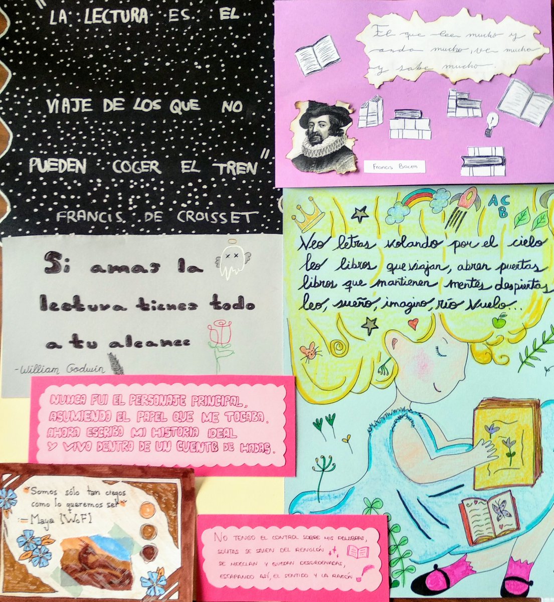 Con motivo da celebración do #DiadoLibro2021  #DiaDelLibro  o alumnado da ESO elaboraron desde as materias de linguas, diversos traballos como carteis, poesías, refráns e resumos dos seus libros favoritos.
Feliz Día Do Libro!