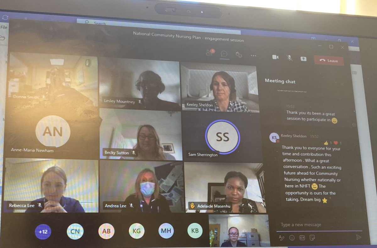 NicolaTatt's tweet image. Fantastic to be a part of the National Community Nursing Plan engagement session with @SamSherrington @Keeley62133245 @AnneMNewham @DSmithNottsHC #voicetoaction