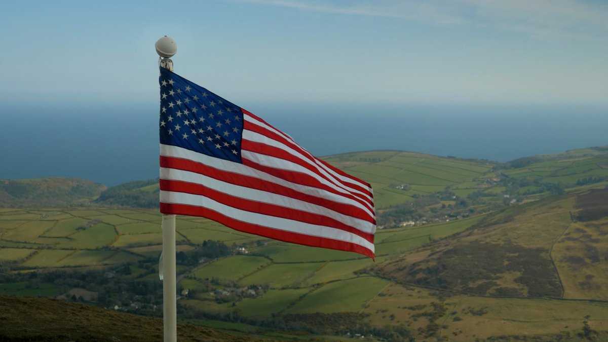 On August 5, 1995, a memorial was erected on North Barrule in memory of those who lost their lives in the 381st's worst non-combat tragedy. Each year, members of the Manx Aviation Preservation Society raise the Stars and Stripes close to the site. Img: Ivor Ramsden MBE  #OTD 14/15