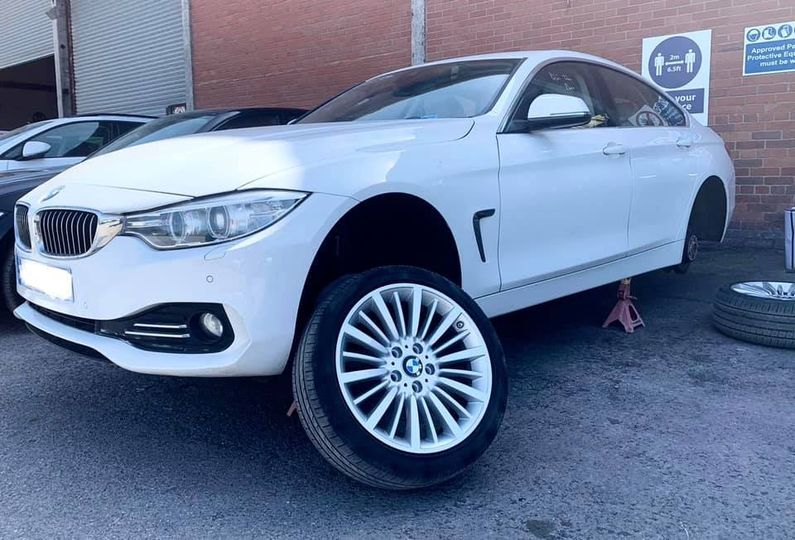 BMW in for a full set of painted wheels 👌🏼