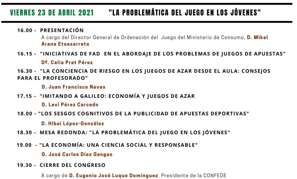 Ceapes (@ceapes2) on Twitter photo Hoy: La problemática del juego en los jóvenes en el II Congreso: ceapes.org/index.php/item… <a href="/adesib_eco/">ADESIB</a> <a href="/ADESDAR/">ADESDAR </a> <a href="/ADESMAD/">ADESMAD</a> <a href="/adesclm/">ADES-CLM</a>
<a href="/adesastur/">ADESASTUR</a> <a href="/adesmur/">Asociación de Profesores de Economía de la Región</a> <a href="/EconodocentEx/">Econodocentes</a> <a href="/apacepv/">APACEPV-Professorat Economia València</a> <a href="/APESEC/">APESEC</a> Hoy: La problemática del juego en los jóvenes en el II Congreso: ceapes.org/index.php/item… <a href="/adesib_eco/">ADESIB</a> <a href="/ADESDAR/">ADESDAR </a> <a href="/ADESMAD/">ADESMAD</a> <a href="/adesclm/">ADES-CLM</a>
<a href="/adesastur/">ADESASTUR</a> <a href="/adesmur/">Asociación de Profesores de Economía de la Región</a> <a href="/EconodocentEx/">Econodocentes</a> <a href="/apacepv/">APACEPV-Professorat Economia València</a> <a href="/APESEC/">APESEC</a>