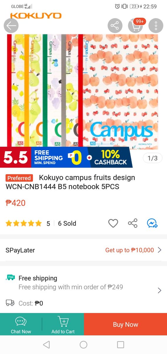 8mm ruled kokuyo campus notebooksI personally prefer 6mm ruled or 5mm grid pero if you like bigger lines then here you go, this shop has a lot of them https://shopee.ph/product/16344878/7849478425?smtt=0.306904736-1619189829.9 https://shopee.ph/product/16344878/5449468741?smtt=0.306904736-1619189914.9 https://shopee.ph/product/16344878/6149472646?smtt=0.306904736-1619189949.9