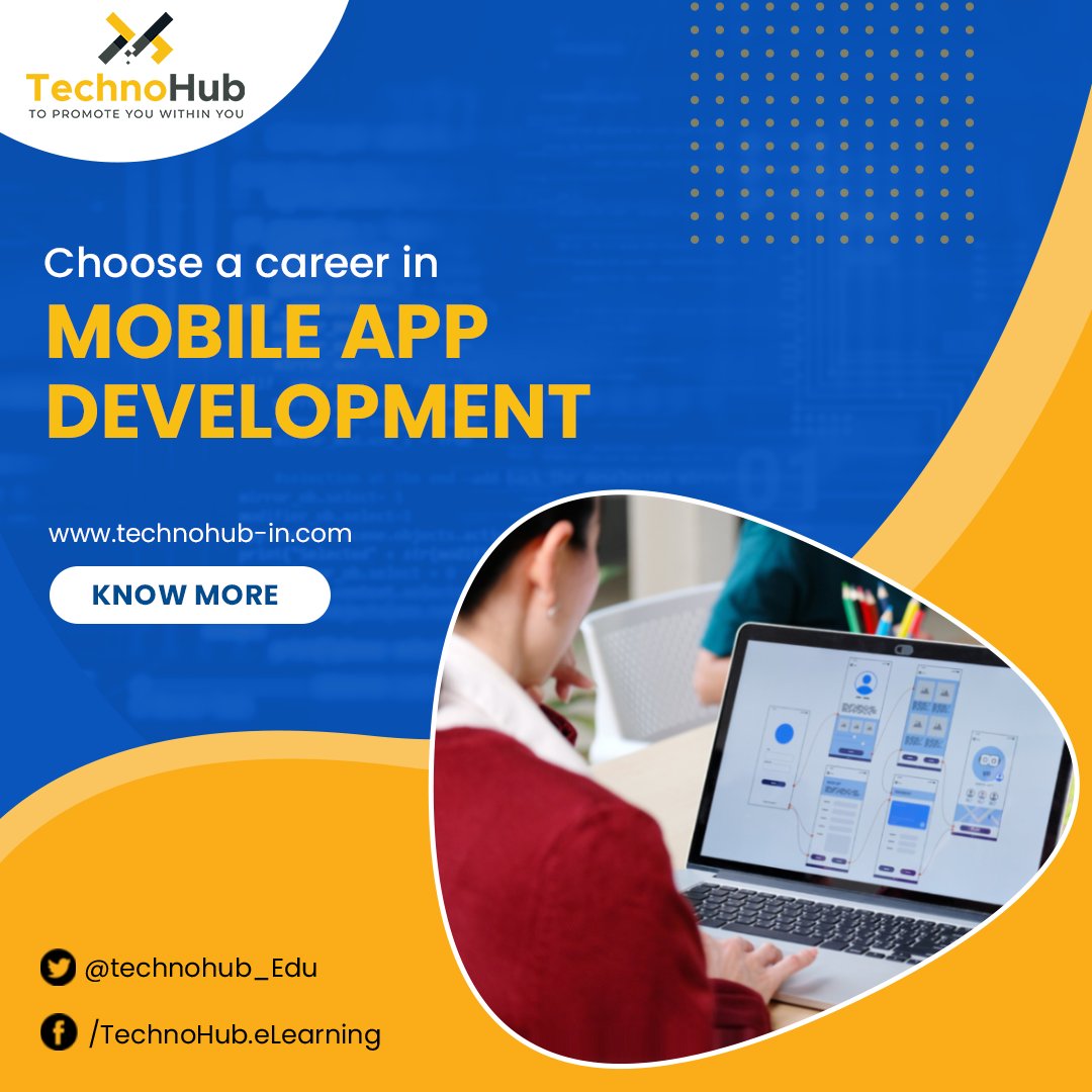 Technohub_Edu's tweet image. Learn Mobile App Development, get exciting career choices
 The #MobileAppDevelopmentTraining course is intended for those who are looking to begin their career in the exciting file of mobile technology.
technohub-in.com/signup.html
#TechnoHub #CorporateTraining #MobileAppDeveloper