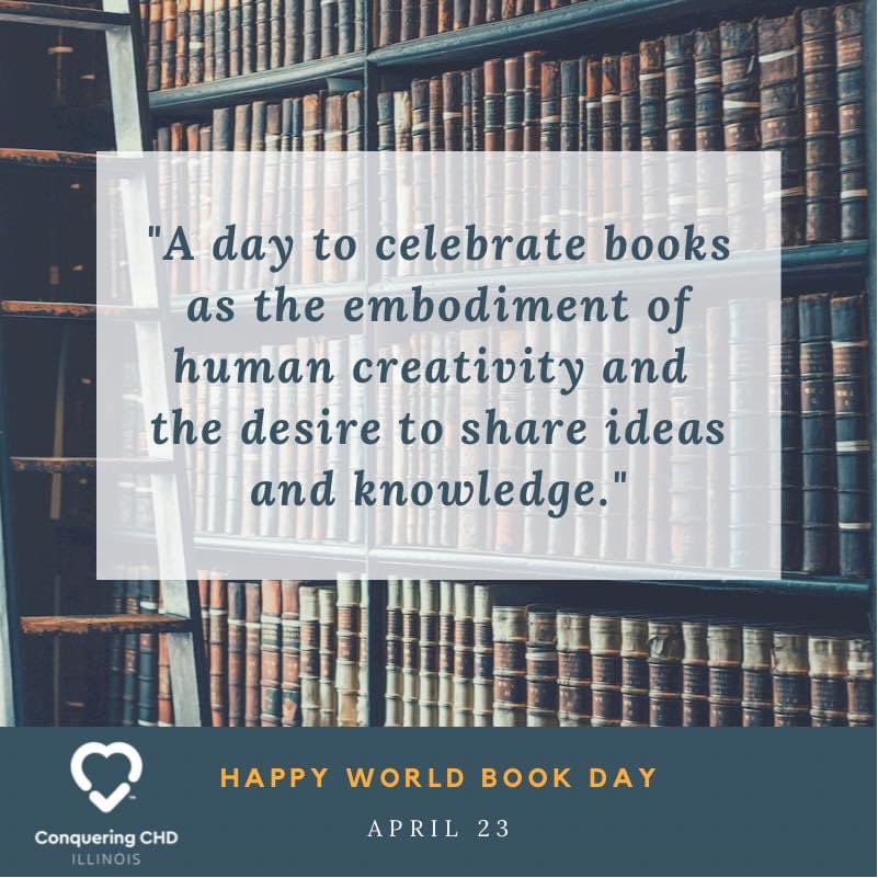 Happy World Book Day! 

Tell us, do you have a favorite heart book you love? What’s your favorite book to read over and over again? Or maybe you just have a favorite author?

#conqueringchdinil #worldbookday #april2021 #favoritebook #favoriteauthor #heartbook #chd #chdawareness
