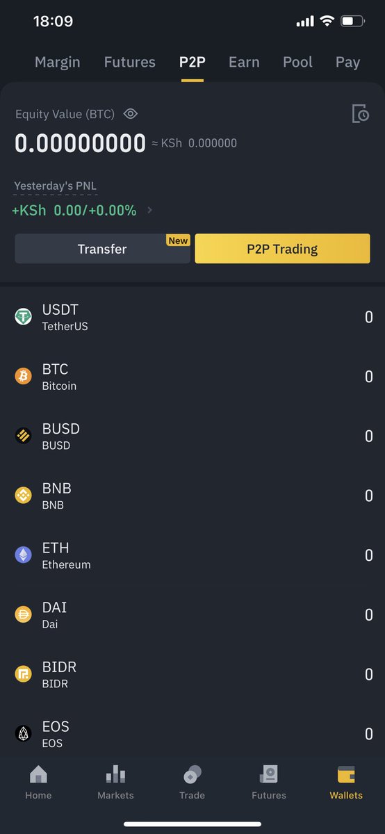 Open wallets on the bottom right icon and scroll sideways till you get to the p2p one
