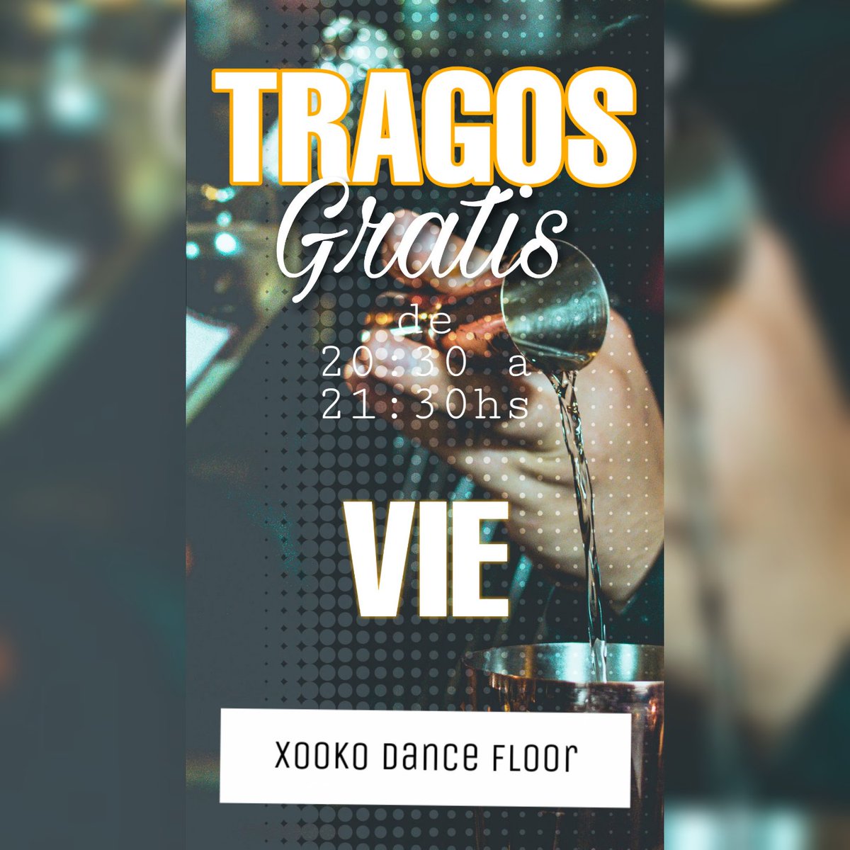 Nos volvimos locos 🤪
Tragos gratis desde las 20:30 a 21:30hs 🍹

#Xk
RT