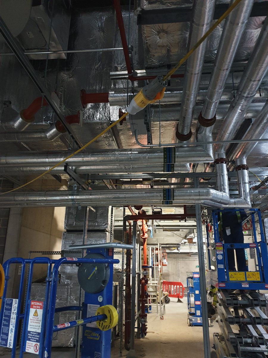 Final install of plantroom nearly complete. Some great collaboration between trades at this prestigious project in London, Kings Cross. #plantroom #collaboration #kingscross #ventilation #ductwork #goodjob #HVAC