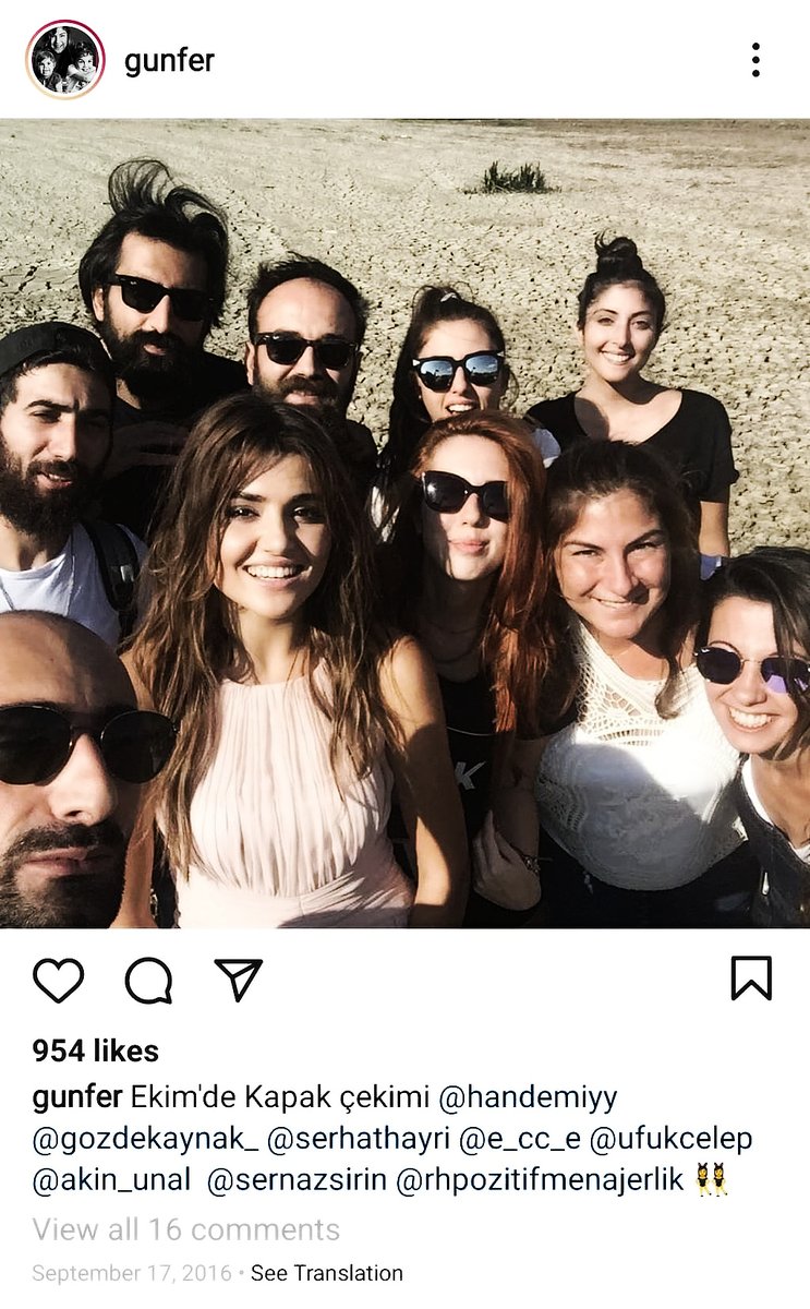 Did you know that Gunfer actually worked first with Hande and later on with Kerem? She worked with Hande in 2016 and 2017 in photoshoots and magazine covers. She started working with Kerem in 2018. Some of the photoshoots and covers they did together in 2016: