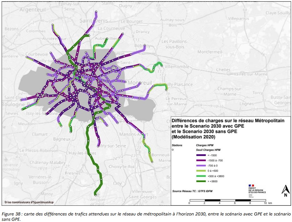 Voici les cartes : RER, Transilien, Metro et TramOn notera que les lignes de tramway et Métro connaîtront une baisse de fréquentation sur l'ensemble du réseauPour le RER et Transilien, c'est plutôt les bouts de lignes qui auront une hausse de charge