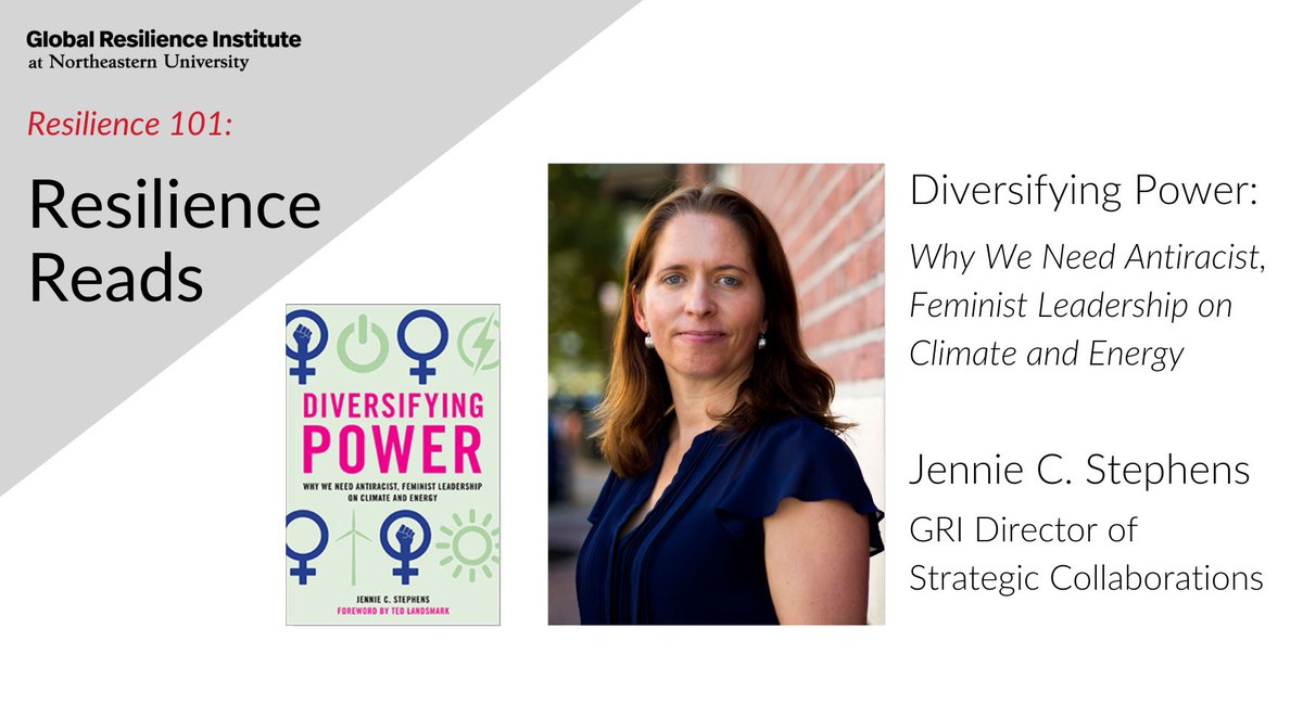 Today is #WorldBookDay! With #EarthDay & the #ClimateSummit just passed, what better time to read #GRI Dir. of Strategic Collabs @jenniecstephens'book, 'Diversifying Power,' examining #leadership in addressing the #ClimateCrisis.
#ResilienceReads

Read: ow.ly/mJPn50EwitF