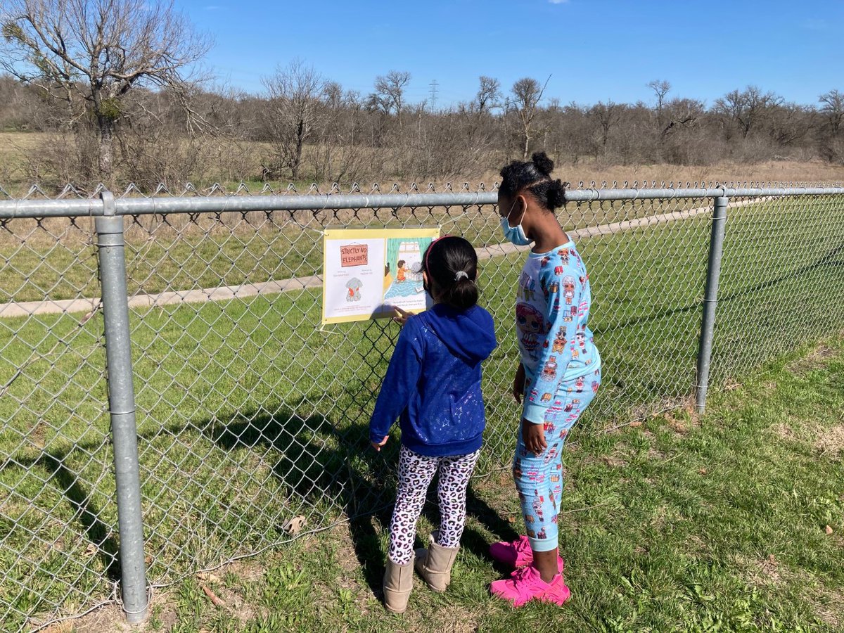 Our DVISD librarians continue to cultivate a love of reading with our kiddos! Check out <a href="/DVISD_GES/">GilbertES</a> librarian and students engaged in a story walk! #dvproud #dvfocus <a href="/kerrygain/">Kerry Gain</a>