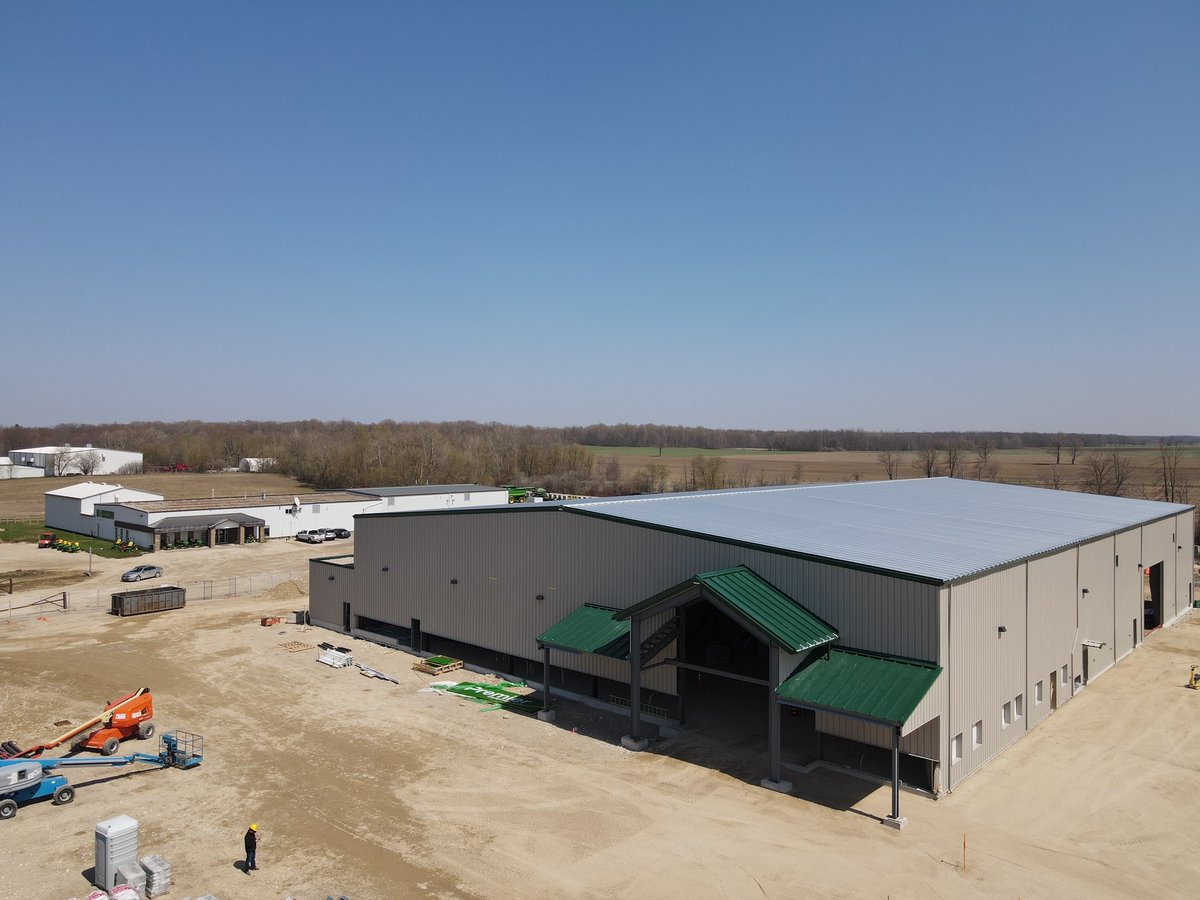 Making some good progress at our Listowel new building site.  You can see the difference in size between the old and new building.  Would have been nice to have been in there for spring, but COVID has taught us to be patient.  (maybe not).
