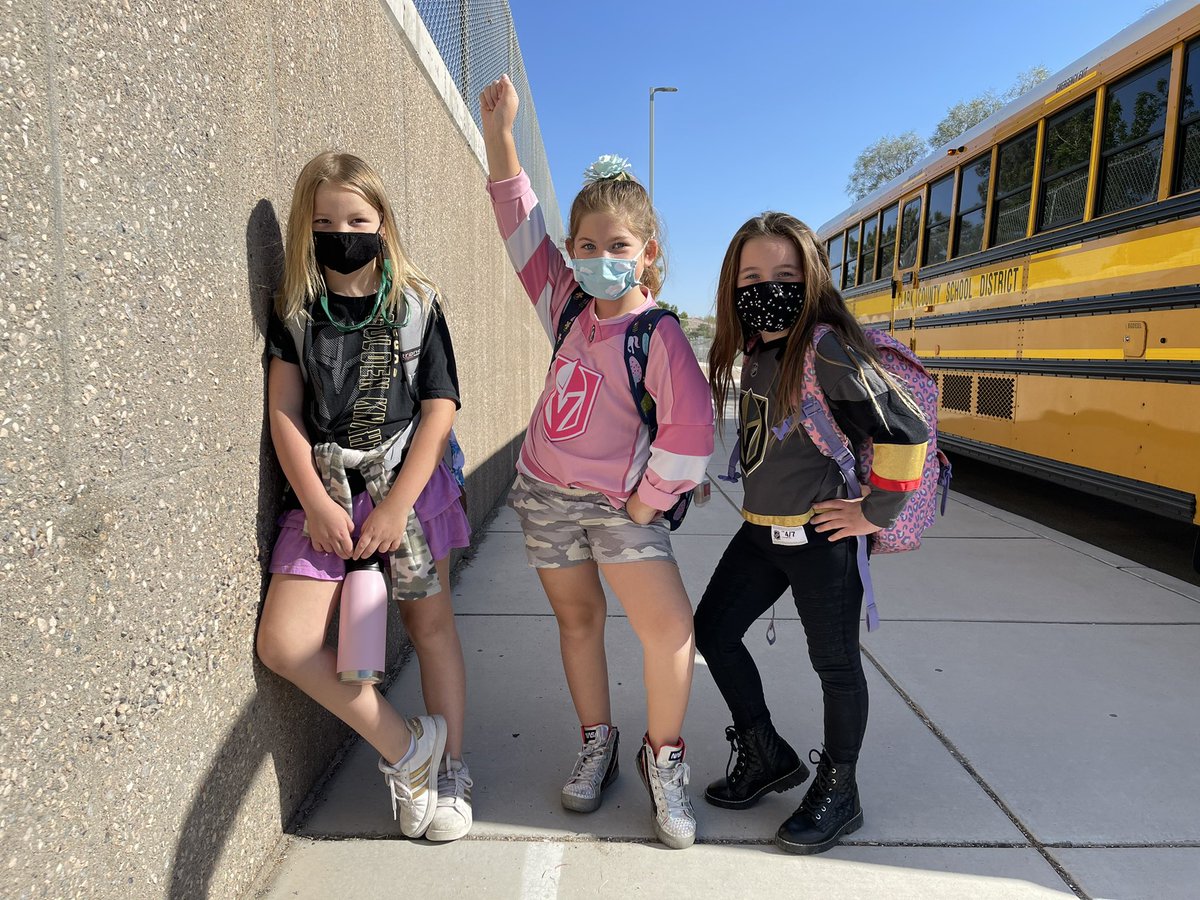 It’s <a href="/GoldenKnights/">Vegas Golden Knights</a> day at Frias. The game is postponed but we are definitely down for rocking our #vgk swag again! #GoKnights #goknightsgo #VegasBorn <a href="/ClarkCountySch/">CCSD</a> <a href="/anderjnccsd/">Jeannine Anderson</a>