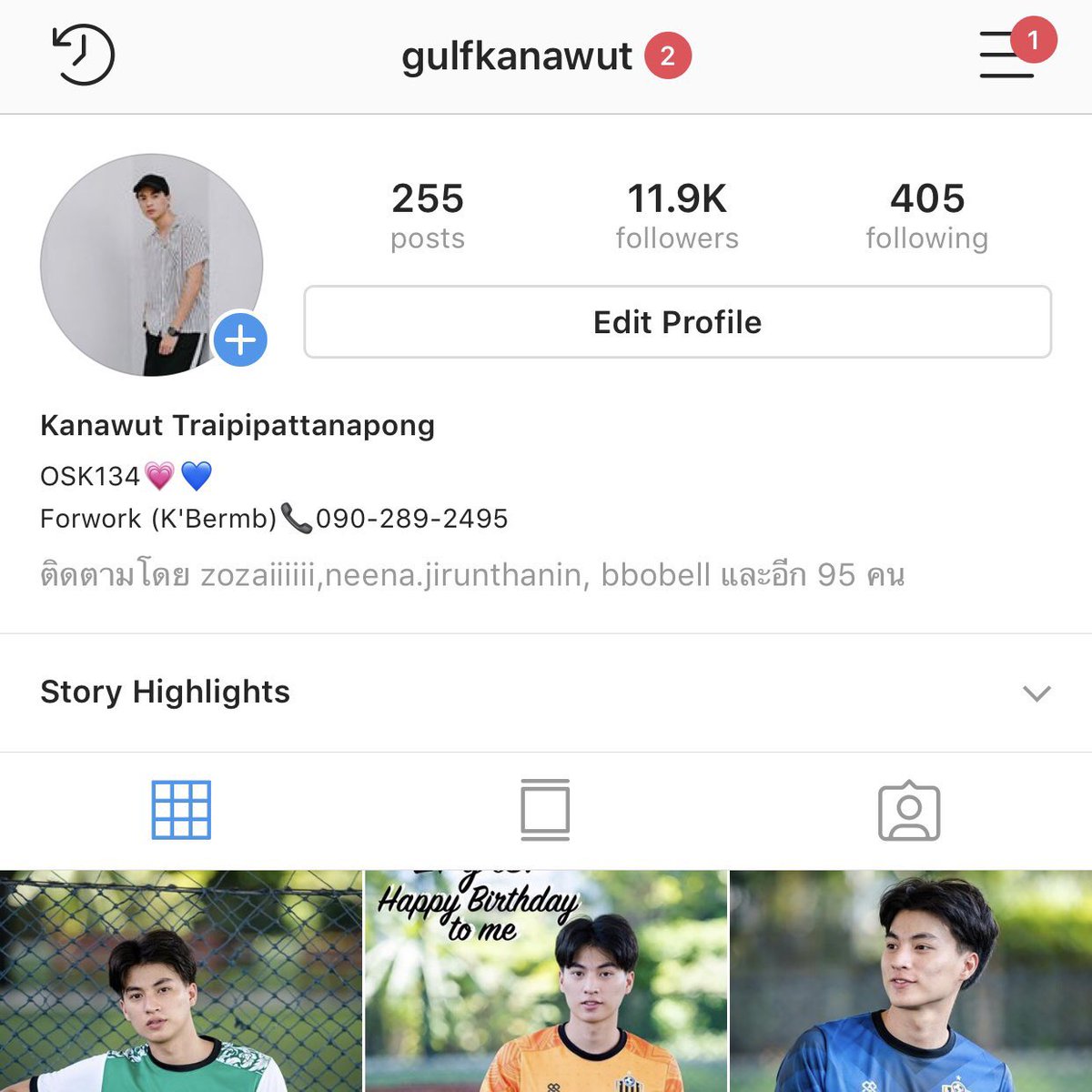 Let's start with this info : Gulf Kanawut was popular even before his official debut> He was moon of university( freshy boy is same as moon of uni) > He was face of university > Already had 11.9 k follower