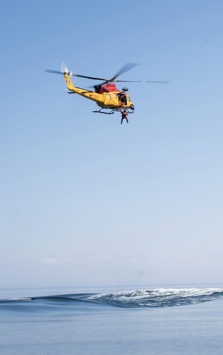 Trenton JRCC CCCOS (@jrcctrentcccos) on Twitter photo Today JRCC received a request for assistance with a sinking boat in
Presqu'ile Bay, ON. A Griffon crew from <a href="/RCAF_ARC/">Royal Canadian Air Force</a> 424 Sqn in Trenton
responded and hoisted the person out of the water. Luckily he was
wearing a #PFD, don’t forget your #lifejacket! <a href="/CCGACA/">Canadian Coast Guard Auxiliary, Central & Arctic</a>
(file photo) Today JRCC received a request for assistance with a sinking boat in
Presqu'ile Bay, ON. A Griffon crew from <a href="/RCAF_ARC/">Royal Canadian Air Force</a> 424 Sqn in Trenton
responded and hoisted the person out of the water. Luckily he was
wearing a #PFD, don’t forget your #lifejacket! <a href="/CCGACA/">Canadian Coast Guard Auxiliary, Central & Arctic</a>
(file photo)