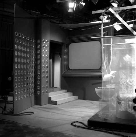 4/ The Refreshing Department where the TARDIS crew were pampered (but not in the animated version).Like many of the rooms, it featured a large screen where the Controller's face would appear - Polly: "Who's that? He looks smashing" - classic swinging 60's term.