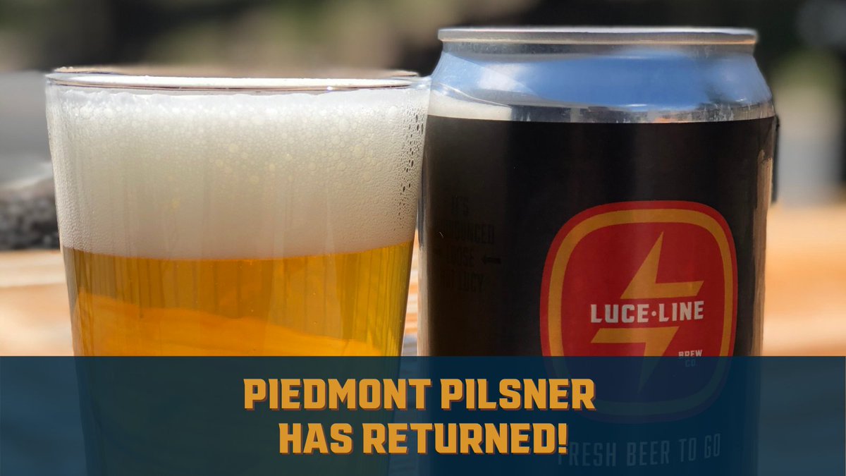 LuceLineBrewing's tweet photo. Remember that crisp and refreshing German-style pilsner we had on tap a couple months ago? Well, brace yourself, because IT'S BACK!!

We'll be slinging out pints and crowlers all weekend long. 🍻

#lucelinebrewing #pilsner #germanpilsner #mnbeer #mncraftbeer #plymouthmn #getluce https://t.co/BOszi80pNV
