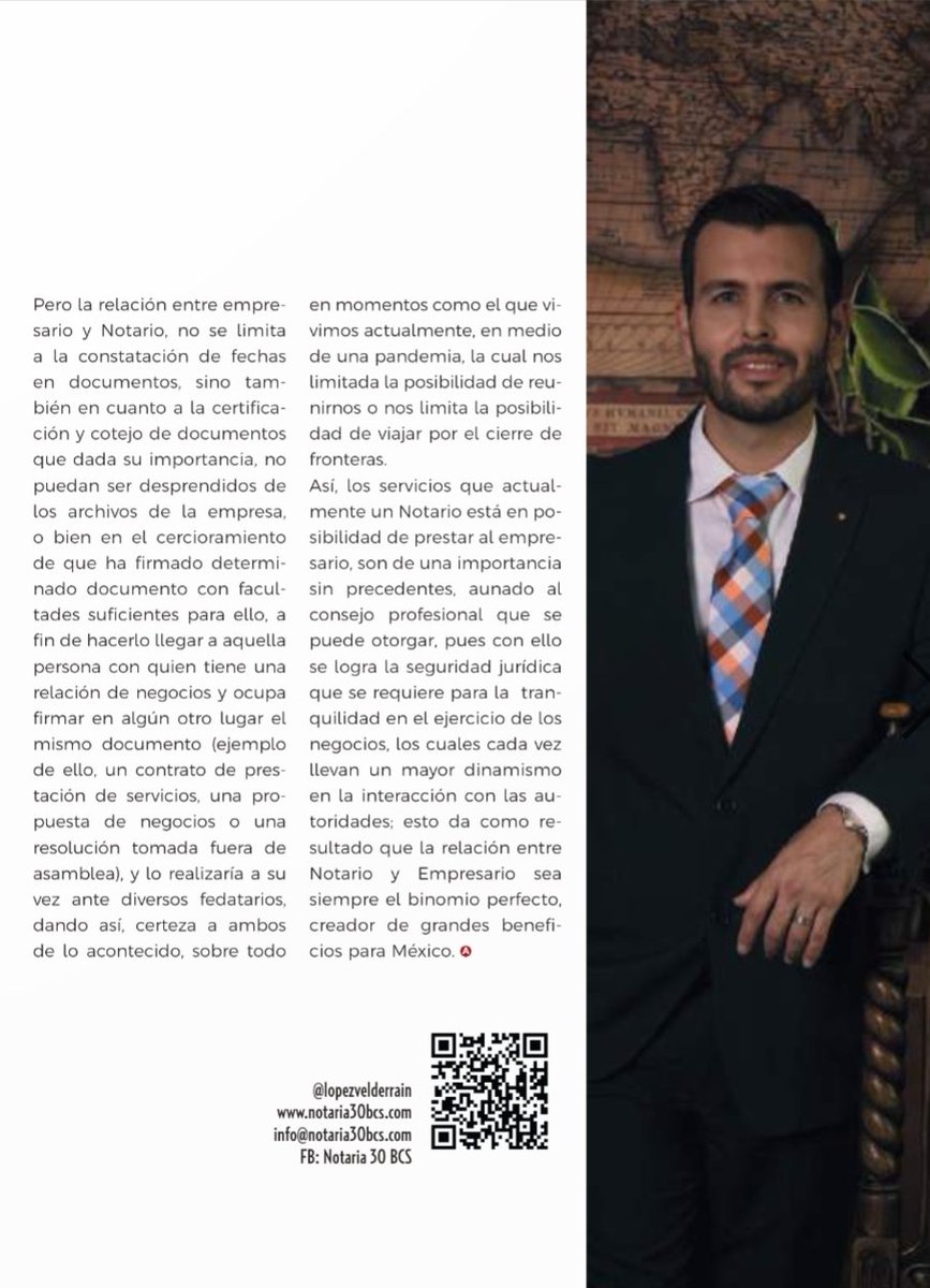 Les comparto mi artículo en la revista <a href="/RevAsesores/">Revista Asesores</a> donde he tenido la oportunidad de colaborar
<a href="/notaria30bcs/">Notaria 30 BCS</a>