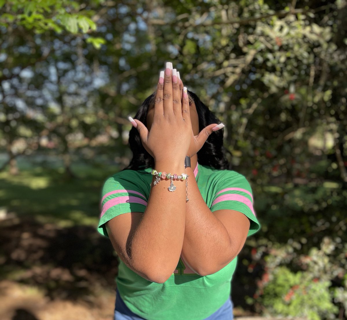 toridouglas7's tweet image. Kaptivating in every way, i knew being an Alpha woman was the ONLY way💗💚  #AKA1908 #spring21
