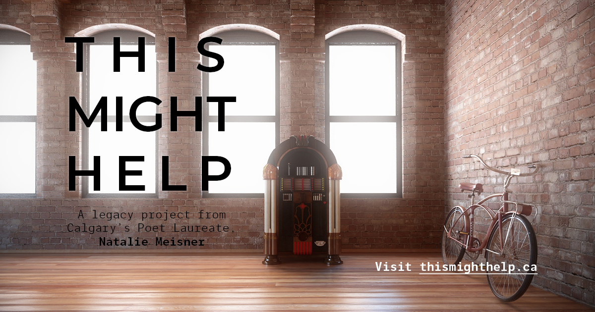 It is National Poetry month and the launch of t 'This Might Help' created by Calgary Poet Laureate and professor <a href="/ndmeisner/">Natalie Meisner</a>  also coincides with exam time.  The short poems on the site are all under 5 minute audio pieces on the theme of resilience. #yyc
thismighthelp.ca