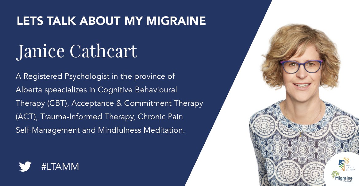 Alberta_Pain's tweet photo. #Relaxation, #Mindfulness, and Other Methods to Help Manage Your #Migraine.
Janice Cathcart provides an introduction to some of the evidence-based psychological approaches that are
effective for #migraine management during #LTAMM. https://t.co/iv2OR7S1Ww