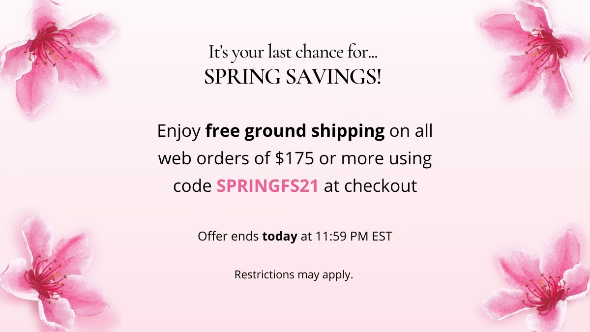 Qosmedix's tweet photo. Don't miss out on your last chance for free shipping on web orders of $175 or more! See details. https://t.co/P6tC2dQ5cs

#qosmedix #freeshipping #springsavings #promocode #beautysupplies #cosmetics #makeupartist https://t.co/dLxhjN338E