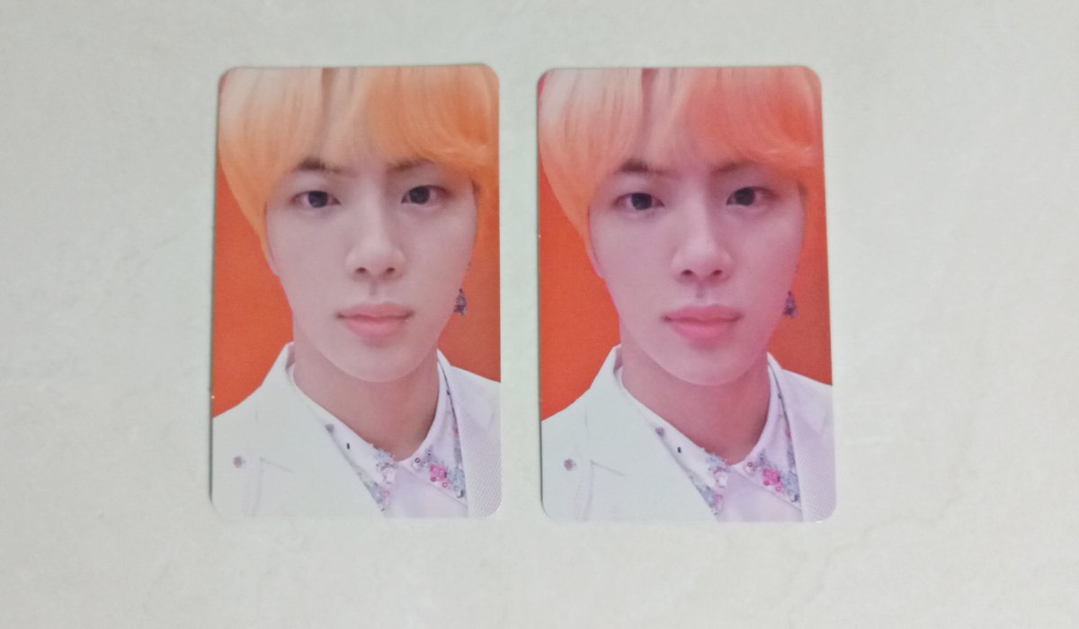 Both JIN LY Answer S ver. PCs- Back print SLIGHTLY visible from front