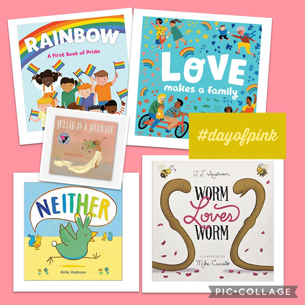 Rebecca Johnson (Wright) (@johnsonfdk) on Twitter photo A few of my new favourite stories! #inclusionmatters <a href="/MountRoyalPS/">Mount Royal P.S.</a> <a href="/PeelEML/">PeelEML</a> <a href="/PeelSchools/">Peel District School Board</a> #internationaldayofpink #LGBTQ A few of my new favourite stories! #inclusionmatters <a href="/MountRoyalPS/">Mount Royal P.S.</a> <a href="/PeelEML/">PeelEML</a> <a href="/PeelSchools/">Peel District School Board</a> #internationaldayofpink #LGBTQ