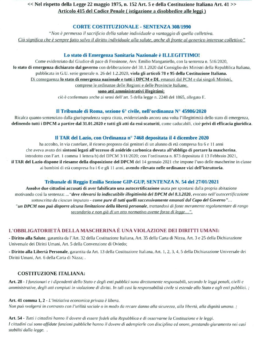 Articolo 5 Della Legge 22 Maggio 1975, N. 152 hailmer