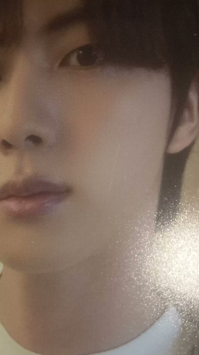 Jin BE Essential Soundwave Lucky draw PC- Has a white mark/scratch on his face