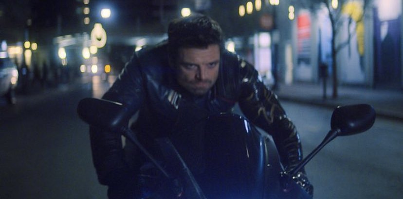 bucky barnes on a motorcycle. we all agree.