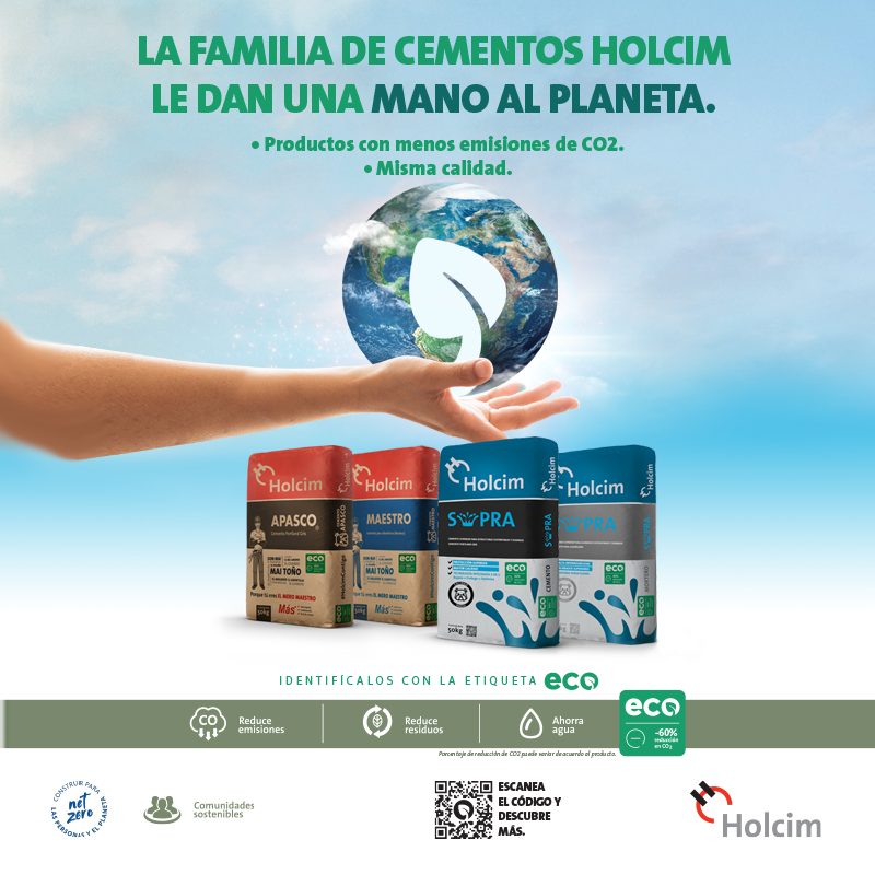 Holcim_Mx's tweet photo. La familia de productos Holcim le da una mano al planeta con cementos verdes identificados con ECOetiquetas y menos emisiones de CO2.
¡Juntos podemos darle una mano al planeta!
#DaleUnaManoAlPlaneta #CementosECO #Holcim #ElFuturoSeConstruye #MasVerde #MasInteligente #ParaTodos https://t.co/SqMPg6zWyw