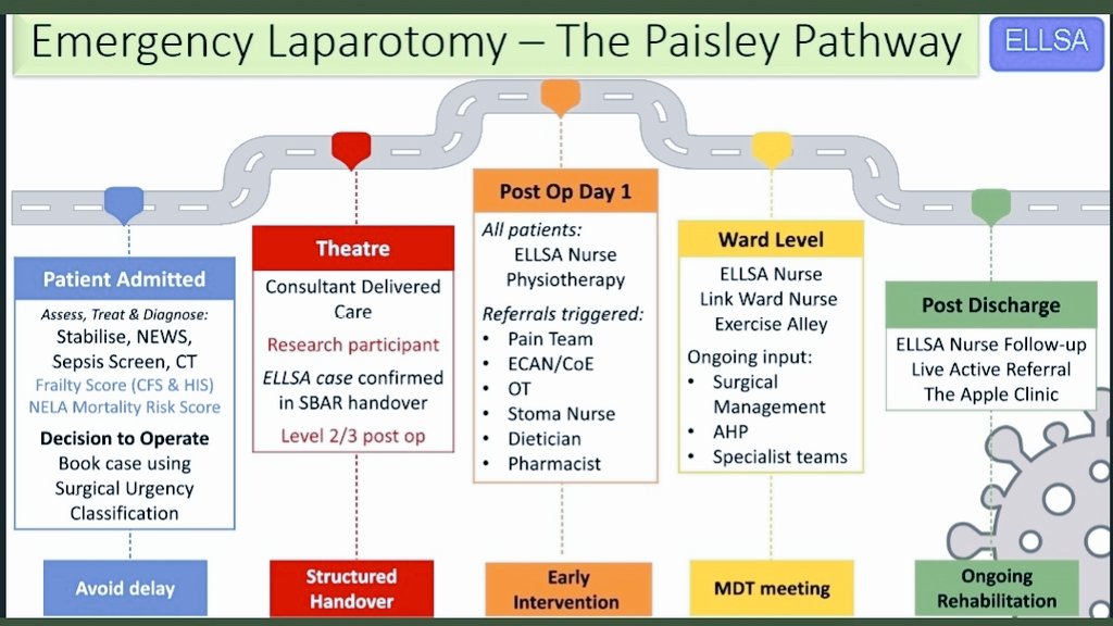 The management pathway of patients undergoing #Emlap Paisley style.

The importance of each member of the team highlighted, aiming to improve medical, physical and functional outcomes for this complex patient group on their journey.
