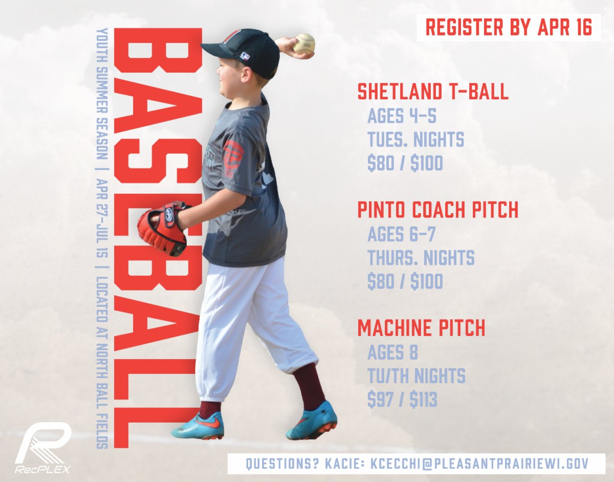 RecPlex Weekend Schedule: Apr 23 - Apr 25 conta.cc/3vedUBz