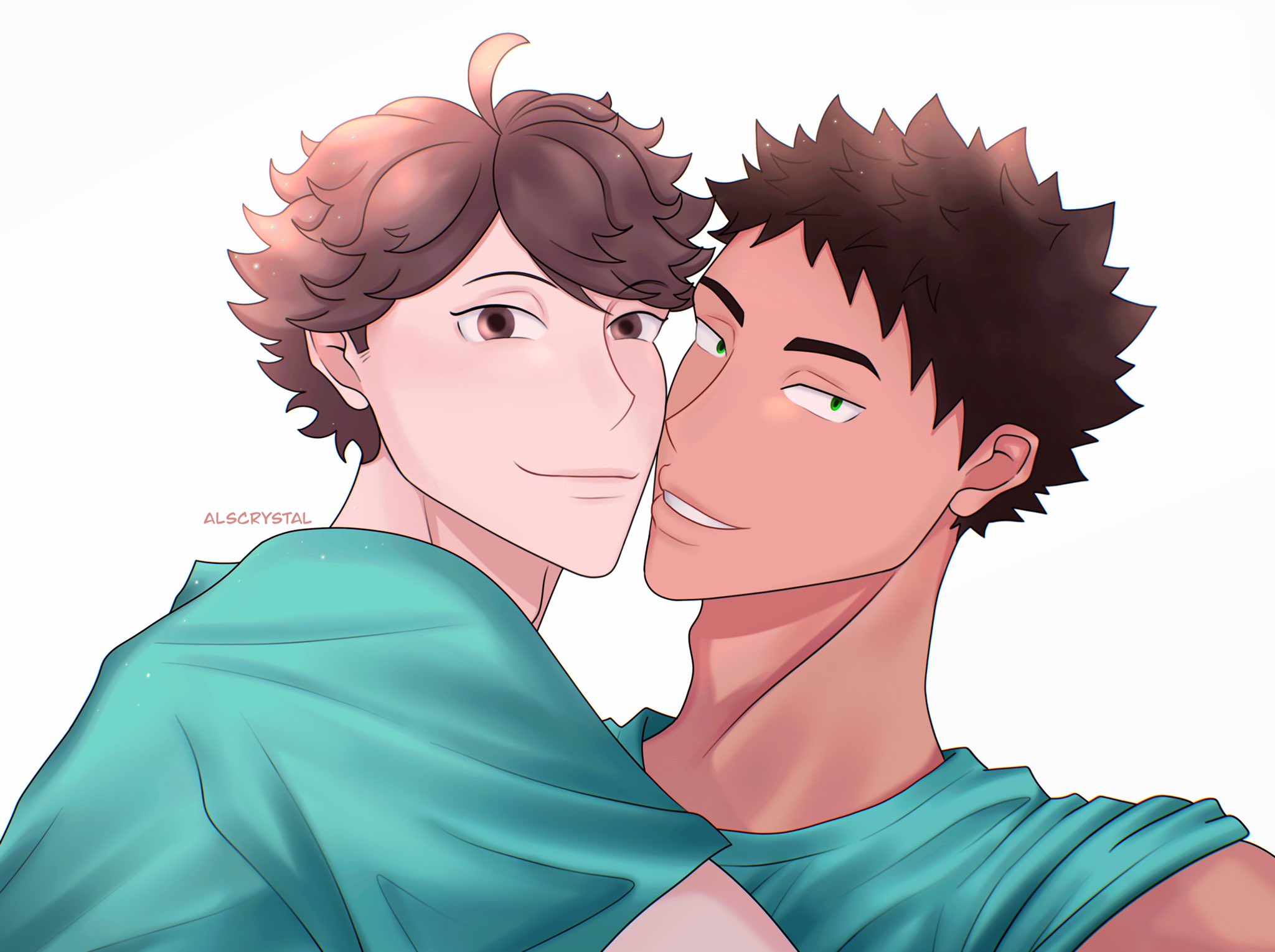 Crystal 岩及 Iwaoi Iwaoi 岩及 Oikawa Iwaizumi 이와오이 Haikyuu T Co Nblm9yh3ai Twitter