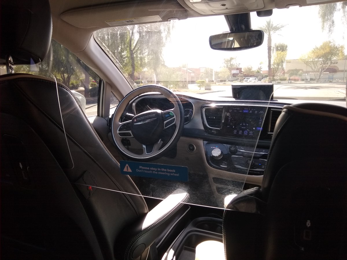 Got to ride in a #Waymo fully autonomous vehicle last month. It's pretty crazy watching the car drive itself.  #SwagGiveaway