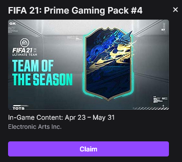 FIFA 23 May Prime Gaming Pack: expected release date and TOTS