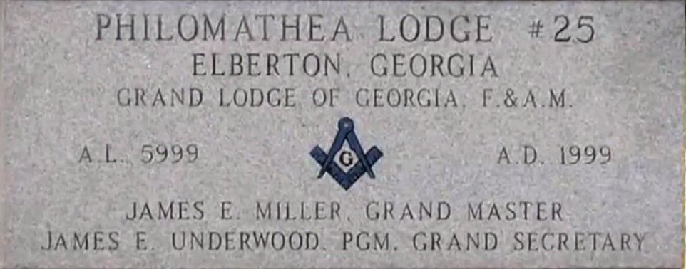 Indeed, the Guidestones themselves were crafted by the local Freemasons (Freemasonry originally stone masons guild) of Elberton GeorgiaIn 2015, an old document was discovered at Coggins Industries (who was contracted to build the stones) in Elberton that ties the group directly