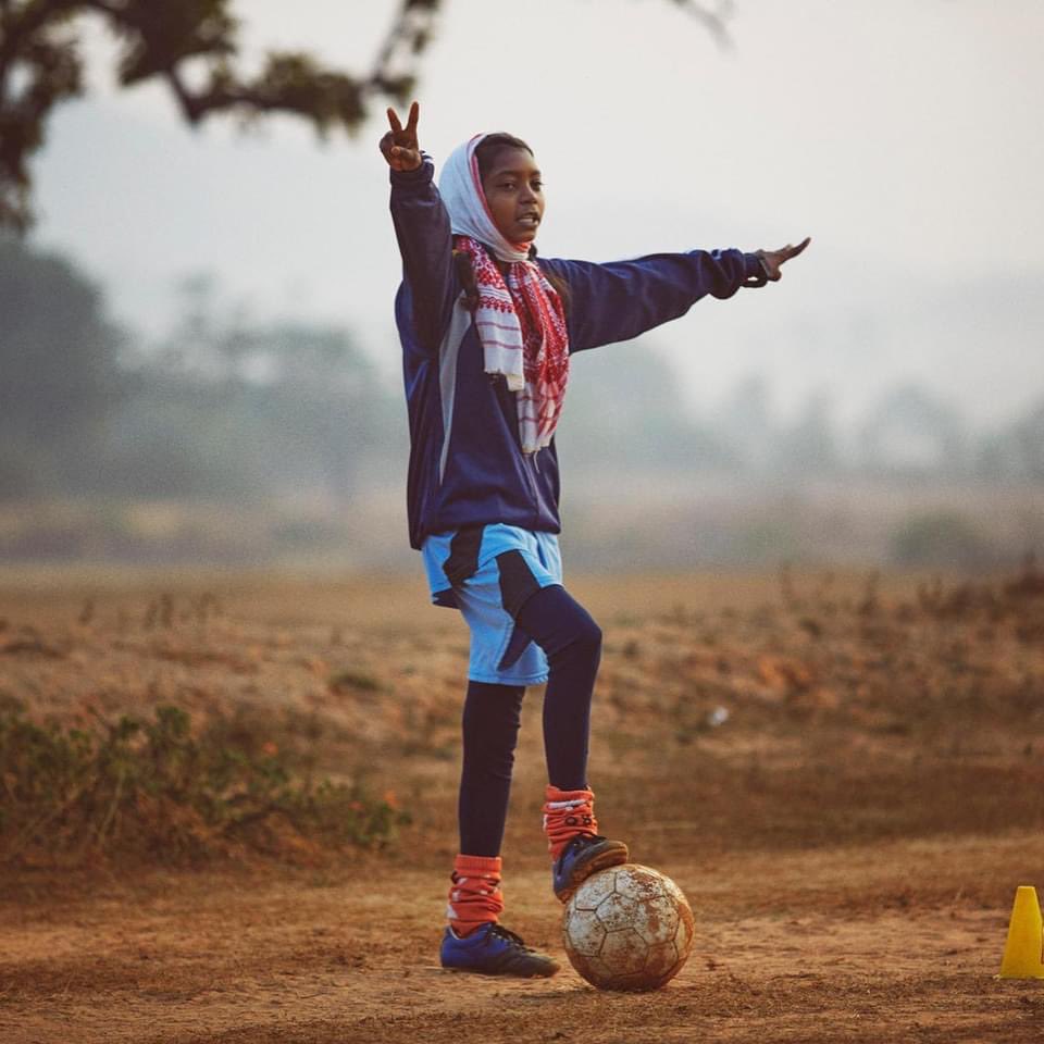 After joining a Yuwa football team in 2012, Seema has avoided child marriage, defended her right to an education, and played football for years despite being ridiculed for wearing shorts. She will be the first woman in her family to attend a university.