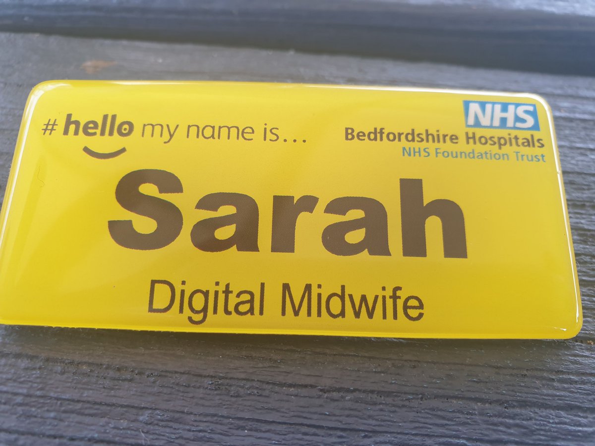 I'm finally official! @bedfordhospital #digitalmidwife #nhsmidwife #digitaltransformation #digitalrevolution