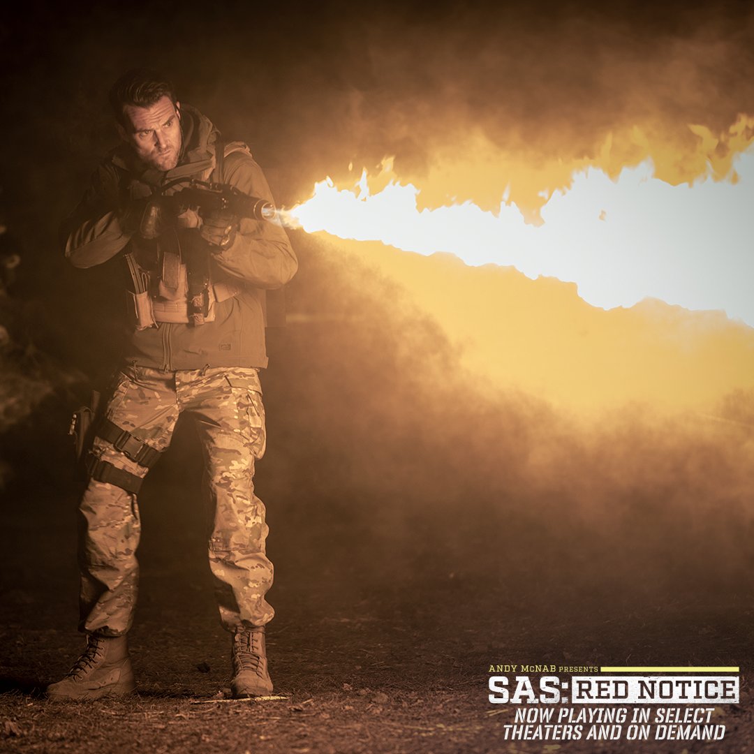 #SASRedNotice is heating up. Watch it now in select theaters and on demand. sasrednoticemovie.com