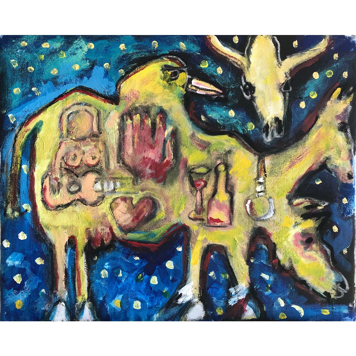 New Tom Russell paintings at yarddog.com and in the gallery (masked appointments available: gallery@yarddog.com)