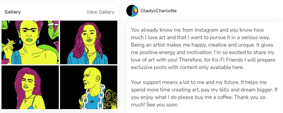 Hi Friends! 😘 Do you like art? Kim is following her dreams as a graphic designer/illustrator and it would be awesome if you could check her new account on Ko-Fi: ko-fi.com/gladyscharlotte #ShareTheLove #ArtistOnTwitter #Kofi