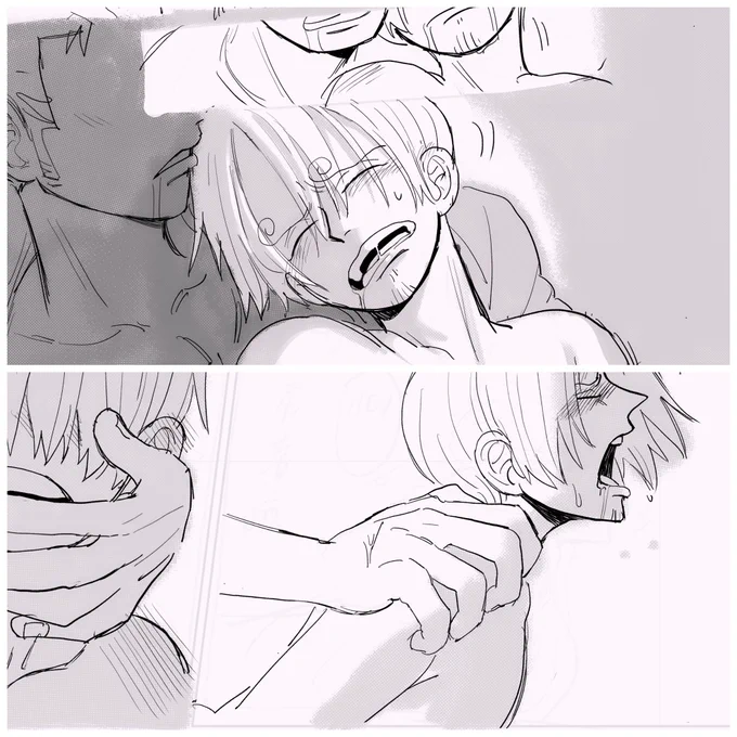 (comic WIP-11)
*sketch

🎉I have good news~ I finished all the sketches !!🎉
 I will release the final comic preview as soon as possible
Thank you to support, I love you guys💚💛

#ゾロサン 
#zosan 